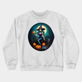 Full Moon Mermaid Witch Crewneck Sweatshirt